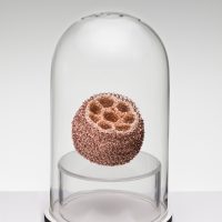 Blossoms will run away II, 2023, Plated wire, 8.5 x 5.5 x 5.5”