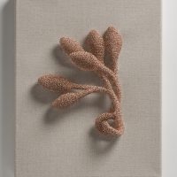 Nature the gentlest mother II, 2025, Plated wire, 11 x14 x3”