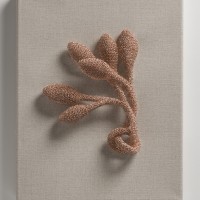 Nature the gentlest mother II, 2025, Plated wire, 11 x14 x3”