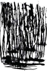 N H Swamp Bramble, oil paper on Fabriano hot presspaper, 4 x 6 feet