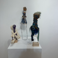 Three Dolls, Mixed media, Size Variable