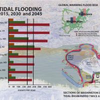 WASHINGTON, DC – TIDAL BASIN FLOODING, 2020-2021, Digital on canvas 18 x 24 inches