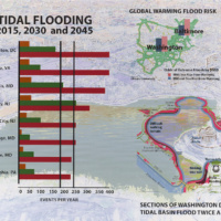 WASHINGTON, DC – TIDAL BASIN FLOODING, 2020-2021, Digital on canvas 18 x 24 inches