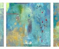 Infinity Series Triptych, oil/wax on wood panel, 18” x 54”, 2015 Infinity Series Triptych, oil/wax on wood panel, 18” x 54”, 2015