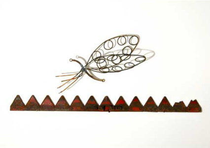 Flutterby Welded steel 9” x 18” x 6” 2007 Flutterby Welded steel 9” x 18” x 6” 2007