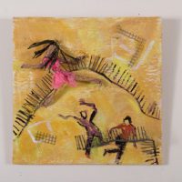 Free Play II 12" x 12" Mixed media on wood Free Play II 12" x 12" Mixed media on wood