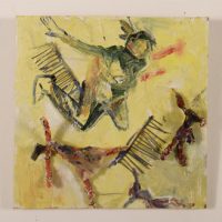 Free Play III 12" x 12" Mixed media on wood Free Play III 12" x 12" Mixed media on wood