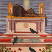 On the Altar, oil paint on canvas, 68" x 80" On the Altar, oil paint on canvas, 68" x 80"