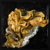 Remains 2, 2020, Acrylic paint, mix medium, paper, 11 x 14 inches