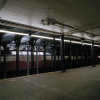 The Passing Train (Red), 30" x 30", Color photograph, 2000 The Passing Train (Red), 30" x 30", Color photograph, 2000