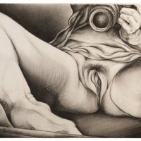 ProjectS_08, charcoal on watercolor paper, 37” x 48”, 2016 ProjectS_08, charcoal on watercolor paper, 37” x 48”, 2016