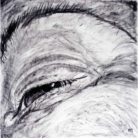 Self Portrait 3, charcoal on paper, 36" x 36", 2007 Self Portrait 3, charcoal on paper, 36" x 36", 2007