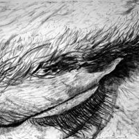 Waiting 7, charcoal on paper, 45" x 57", 2007 Waiting 7, charcoal on paper, 45" x 57", 2007