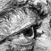 Waiting 4, charcoal on paper, 45" x 57", 2007 Waiting 4, charcoal on paper, 45" x 57", 2007