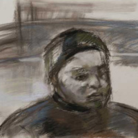 Elena, pastel, 19 x 25 inches, 1976 Elena, pastel, 19 x 25 inches, 1976