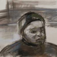 Elena, pastel, 19 x 25 inches, 1976 Elena, pastel, 19 x 25 inches, 1976