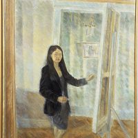 Mirrored Afternoon, oil on linen, 48 x 38 inches 1997-2000 Mirrored Afternoon, oil on linen, 48 x 38 inches 1997-2000