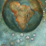 As Above So Below, oil on canvas, 30 x 120 inches