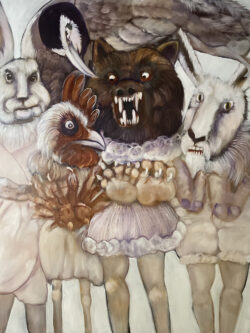 Inner Beasts, Oil on canvas, 36 x 42"