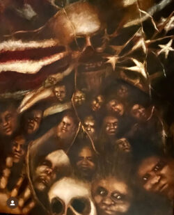 American Dirt, Nevermore, oil on canvas, 36 x 24"